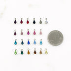 Base Metal Swarovski Crystal 8mm Tear Drop Rhinestone Crystal (10pc)