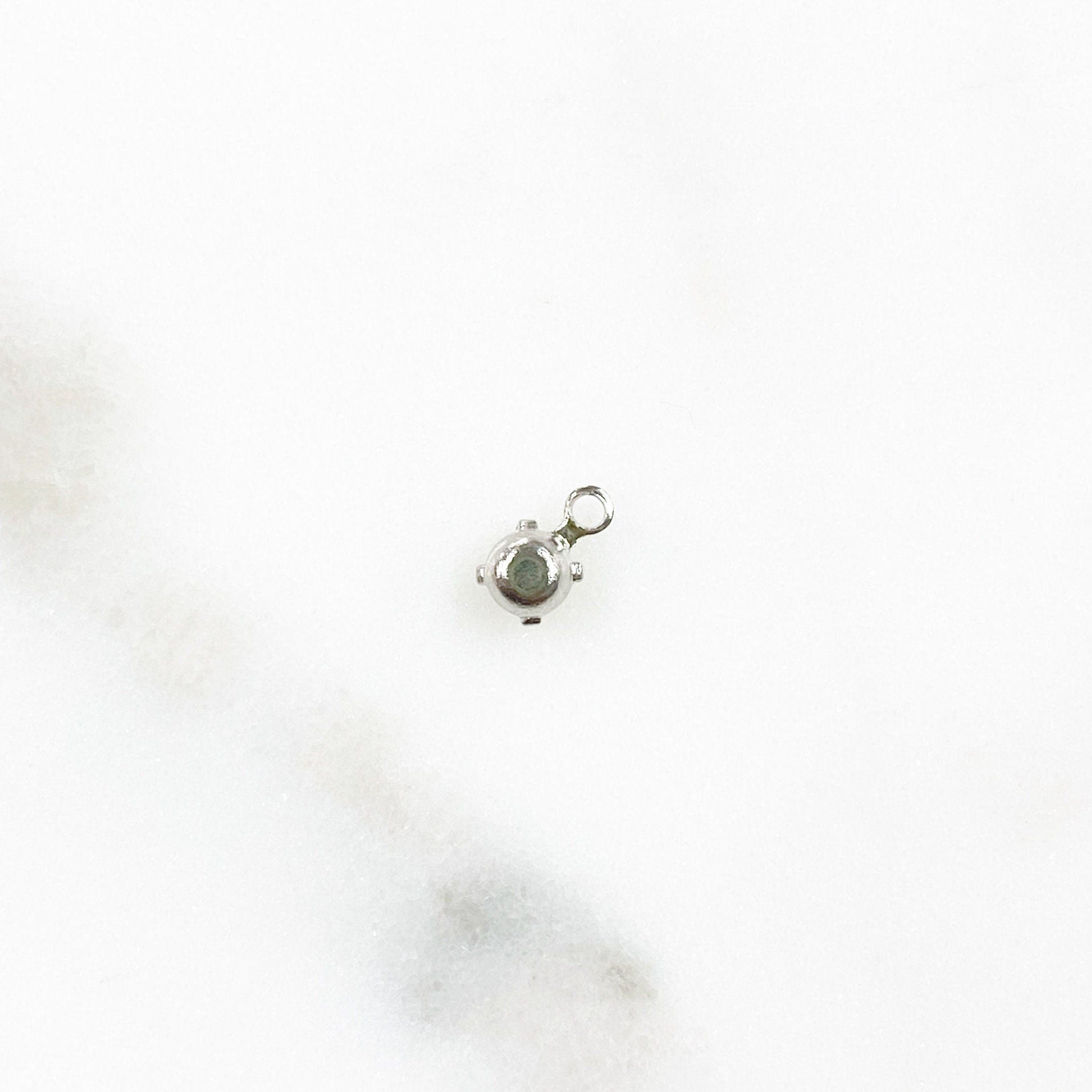 Base Metal Swarovski Crystal Round Rhinestone Crystal 5mm Charm (15pc)