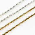 Brass Thick Venetian Box Chain Chains – Sold by the Foot