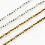 Brass Thick Venetian Box Chain Chains – Sold by the Foot