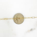 Gold Filled or Brass Dainty Elongated Flat Drawn Rectangle – Sold by the Foot