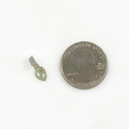 16mmx6mm Sterling Silver Simple Beaver Tail Bail Necklace Pendant Findings