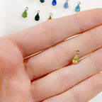 Base Metal Swarovski Crystal 8mm Tear Drop Rhinestone Crystal (10pc)