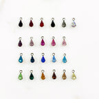 Base Metal Swarovski Crystal 8mm Tear Drop Rhinestone Crystal (10pc)