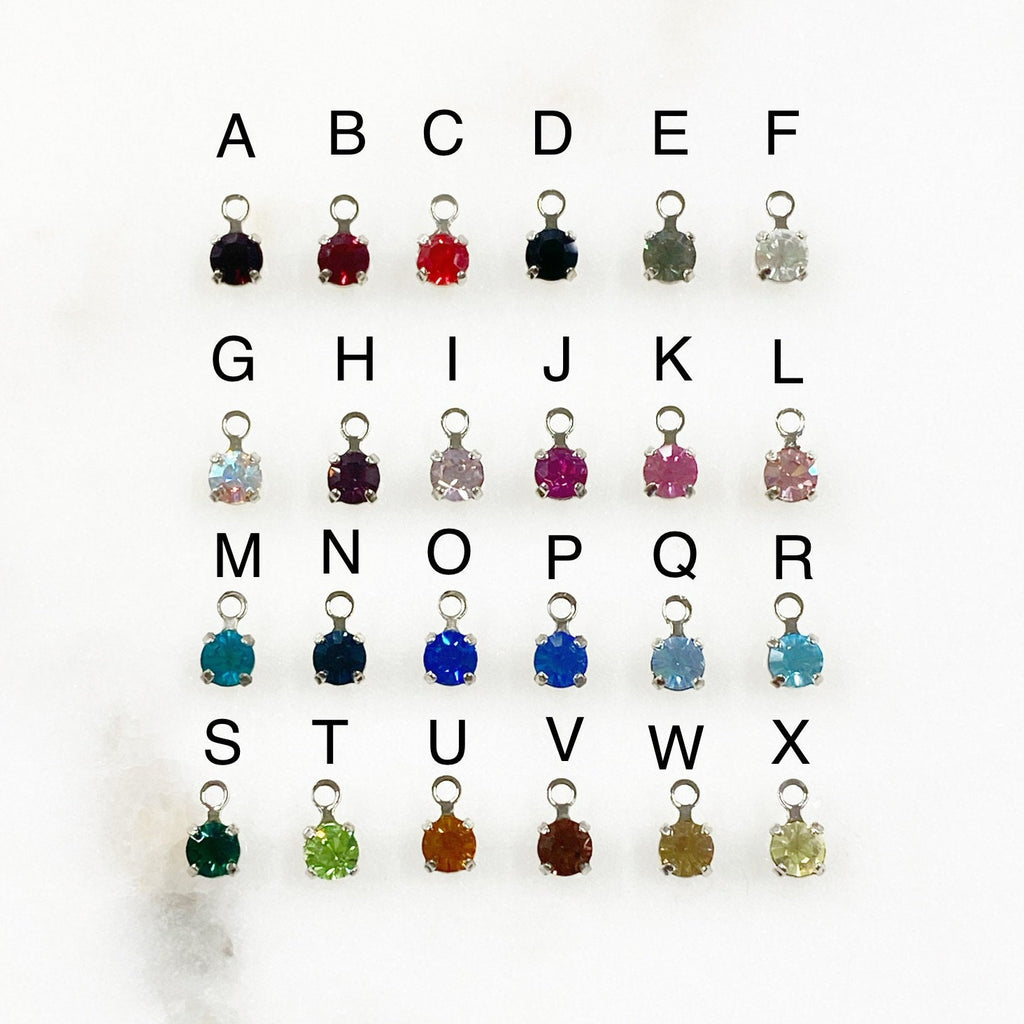 Base Metal Swarovski Crystal Round Rhinestone Crystal 5mm Charm (15pc)