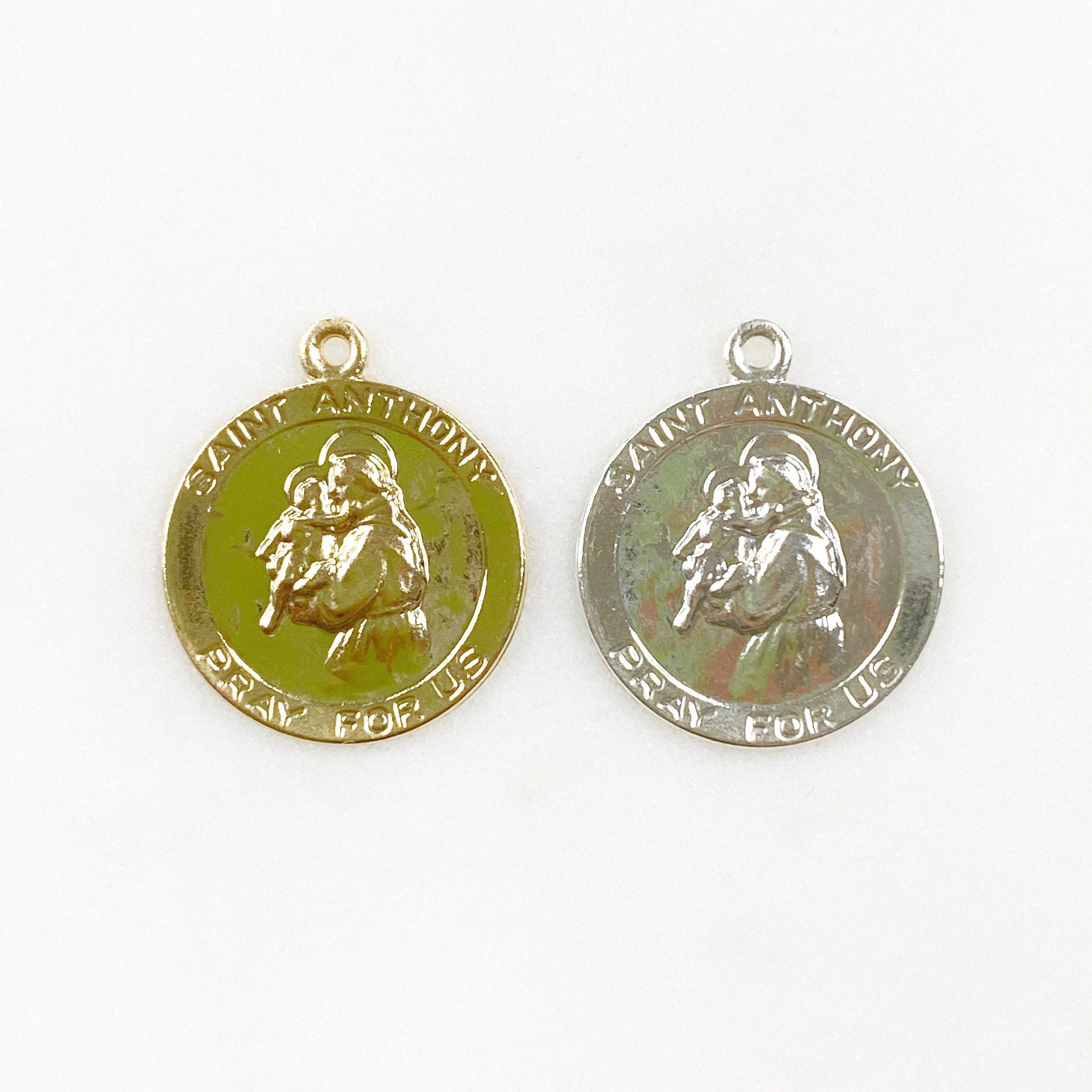 Sterling Silver or 14K Gold Filled Saint Anthony Charm Choose Your Material