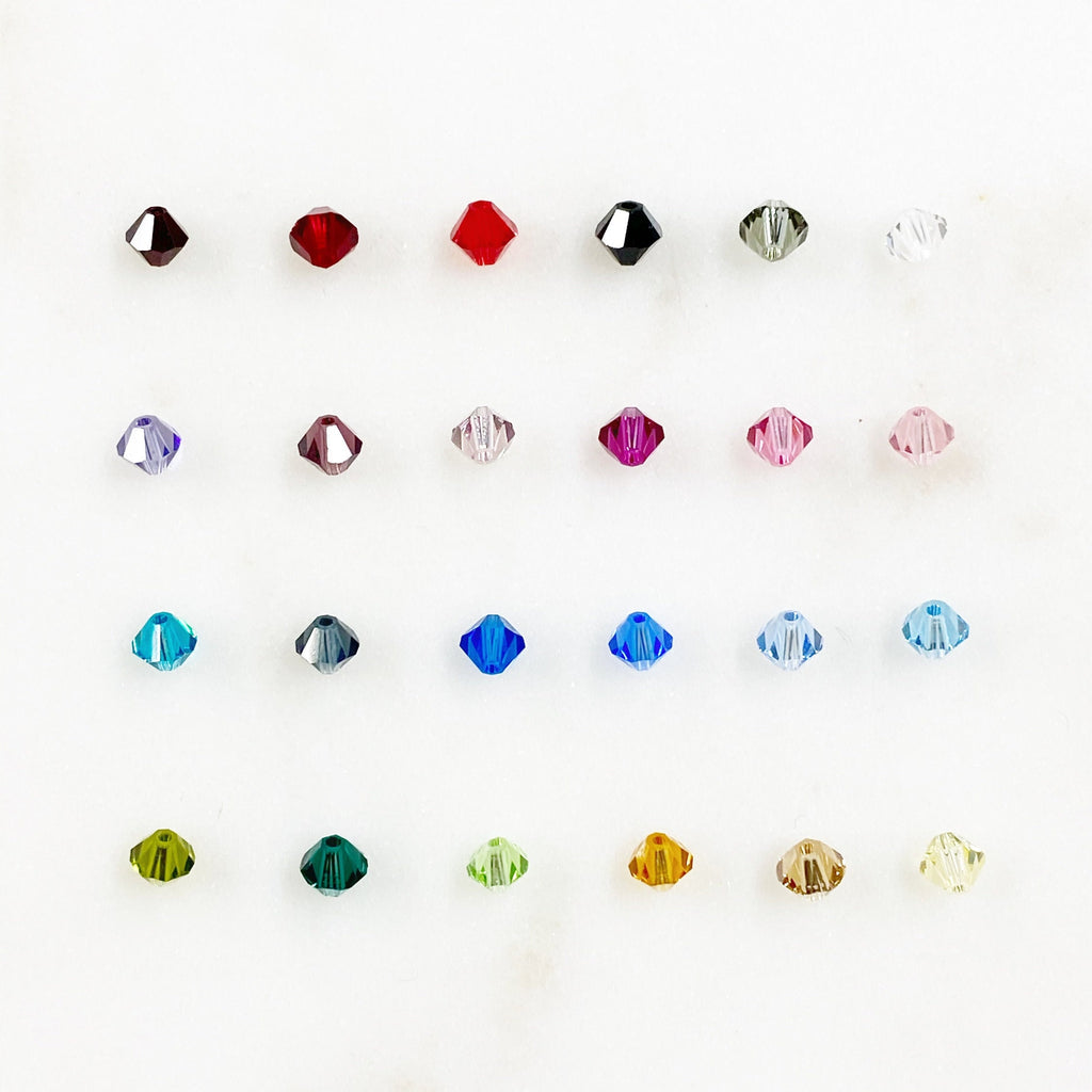 4mm Authentic Austrian Crystal Bicone Beads 144 Piece (144pc)
