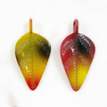 Large Mini Leaves Charm Colorful Detailed Leaf Red