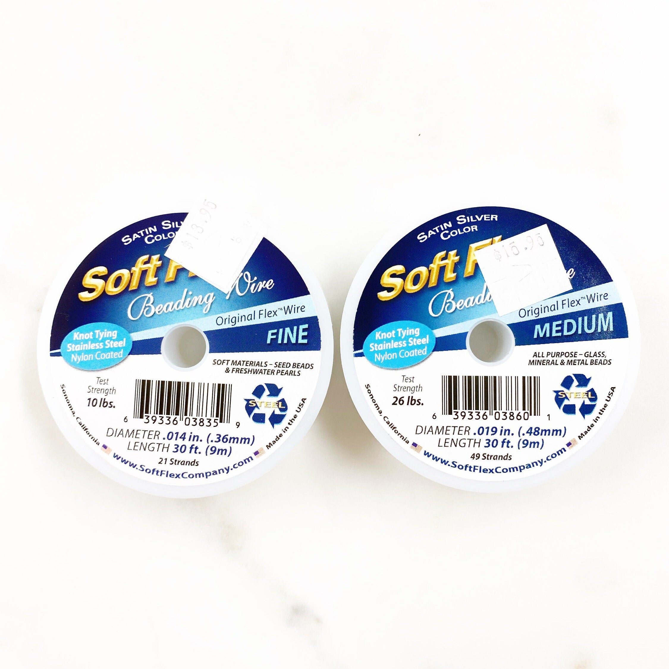 Stainless Steel Soft Flex Silver Original Flex Wire Fine or Medium