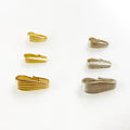 Sterling Silver or Gold Filled Simple Lined Open Pendant Bail (5pc)