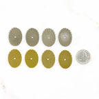 Base Metal 30mm Cameo Setting Gold or Silver (4pc)
