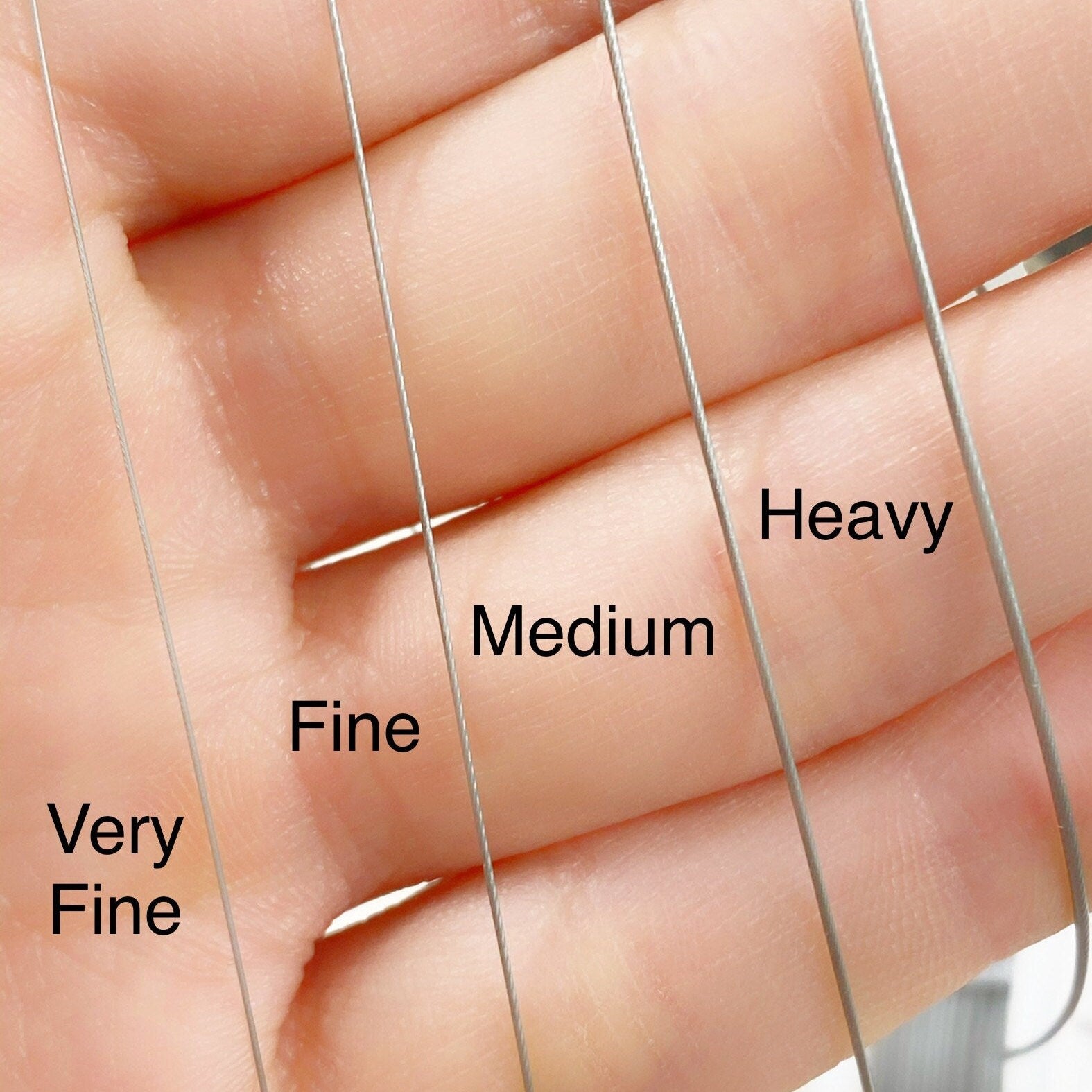 Stainless Steel Soft Touch Silver Premium Flex Wire Very Fine Medium
