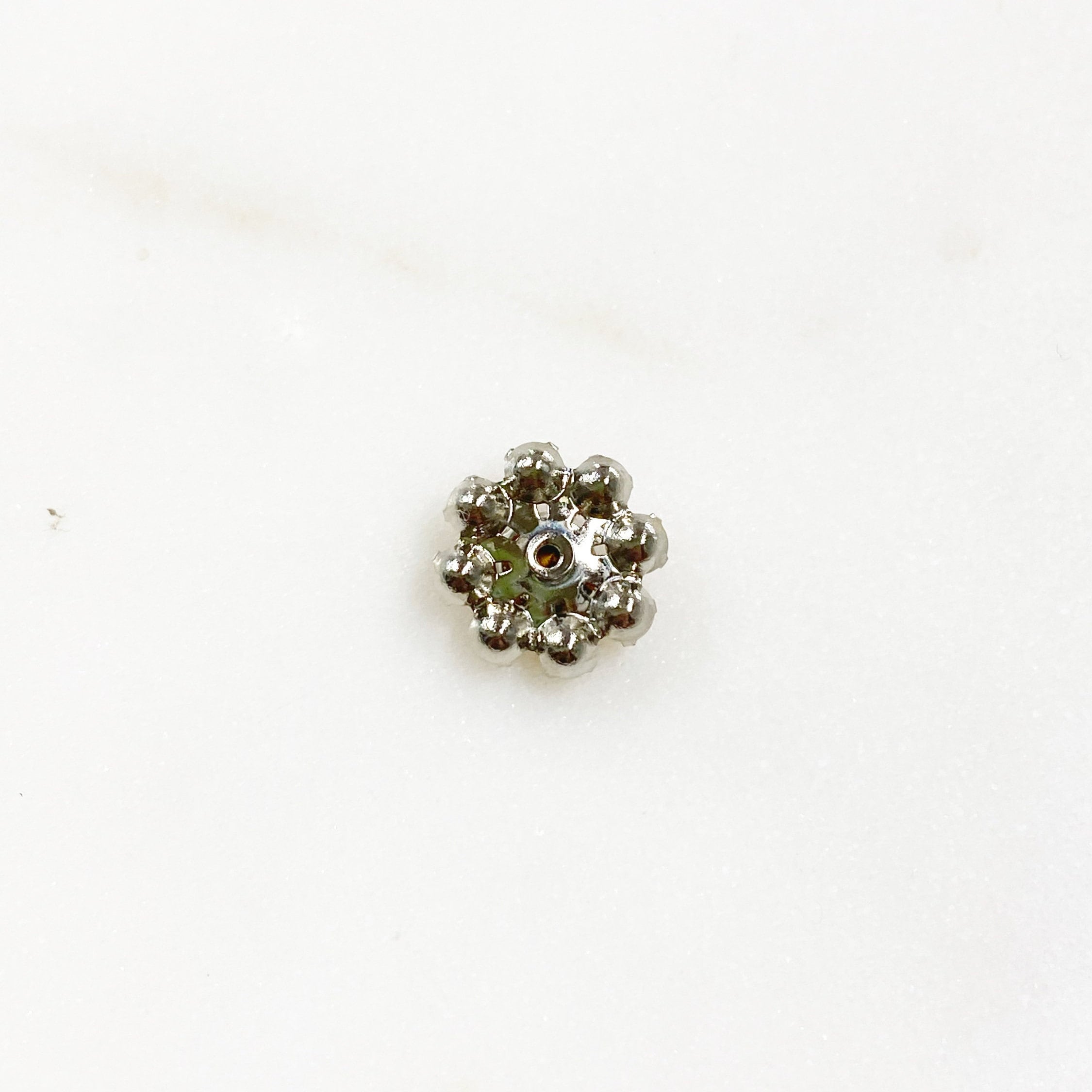 Base Metal Swarovski Crystal Flower 10mm Rhinestone Glue (10pc)