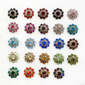Base Metal Swarovski Crystal Flower 12mm Rhinestone Glue (10pc)
