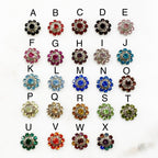 Base Metal Swarovski Crystal Flower 12mm Rhinestone Glue (10pc)