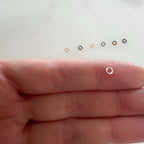Base Metal 3mm 22 Gauge Open Jump Rings Charm Links Metal Findings (144pc)