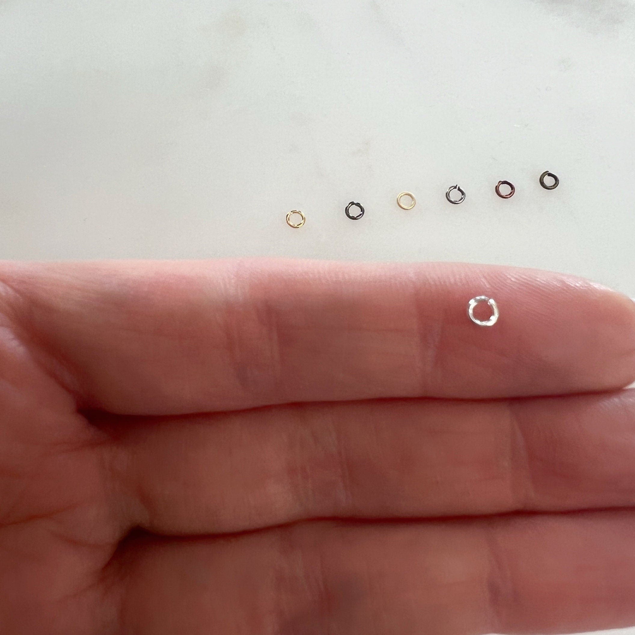 Base Metal 3mm 22 Gauge Open Jump Rings Charm Links Metal Findings (144pc)