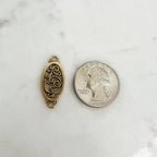 Pewter Detailed Filagree Connector Charm Metal Charm (2pc)