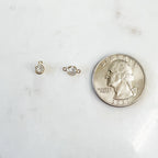 14K Gold Filled Tiny 4mm Cubic Zirconia Charm Link Choose Your Style 1
