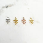 7mmx8mm Sterling Silver or Vermeil Small Pirate Skull Connector Link Day