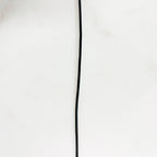 Sterling Silver or Gold Filled Ready to Wear Genuine Black Leather 1.5mm