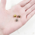 Pewter Decorative Small Swirl Detail Metal Round Beads (2pc)