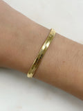 18K Gold Filled Ready to Wear 5mm Thick Herringbone Bracelet