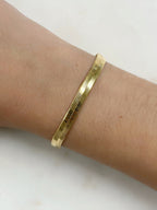 18K Gold Filled Ready to Wear 5mm Thick Herringbone Bracelet