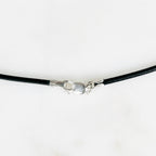 Sterling Silver or Gold Filled Ready to Wear Genuine Black Leather 1.5mm
