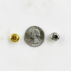 Pewter Large 7mm Round Hammered Textured Metal Large Hole