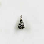 Sterling Silver 3D Fleur De Lis Bail Necklace Pendant Findings