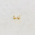 Gold Plated Tiny Small Star Celestial Opal Vintage Charm Gold Coin (2pc)