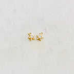 Gold Plated Tiny Small Star Celestial Opal Vintage Charm Gold Coin (2pc)