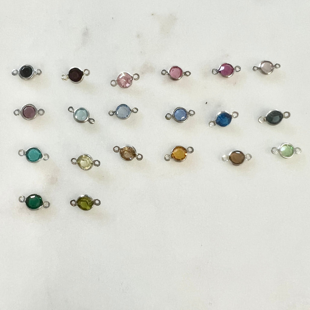 Base Metal Swarovski Crystal 4mm Chenille Bezel Rhinestone Crystal (10pc) – Silver