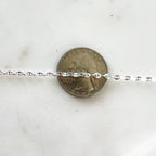 Sterling Silver Mariner Chain Sturdy Choker Chain 3.5mm X – Sold by the Foot