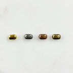 Pewter Metal Artisan Organic Hammered Textured Spacer Bead (5pc)