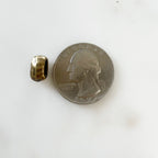 Pewter Metal Artisan Organic Hammered Textured Spacer Bead (5pc)