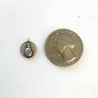 Sterling Silver or Vermeil Raised Pineapple Round Disc Charm Juicy Fruit