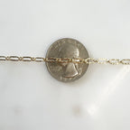 Gold Filled Hammered Textured Flat Nugget Long and Short – Sold by the Foot