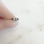 7mmx5mm Pewter Small Horse Shoe Charm Gold and Silver (2pc)
