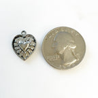 Pewter Heart Within Heart Loop Charms Love Friendship Small (2pc)