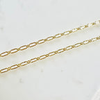 Gold Filled Hammered Textured Flat Nugget Long and Short – Sold by the Foot