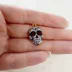 Gold Plated Beautiful Colorful Detailed Day of the Dead 1 Loop