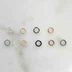 Base Metal 6mm 18 Gauge Open Jump Rings Charm Links Metal Findings (144pc)