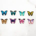 Gold Plated Beautiful Colorful Detailed Butterfly Charm Enamel