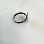Pewter Adjustable Glue on Ring Base Antique Copper Antique