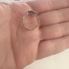 Base Metal Adjustable Glue on Ring Base Nickel Silver Cabochon (5pc)