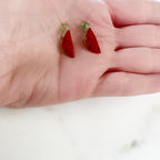 Red Glass Watermelon Charm Juicy Fruit Charm Glass (2pc)