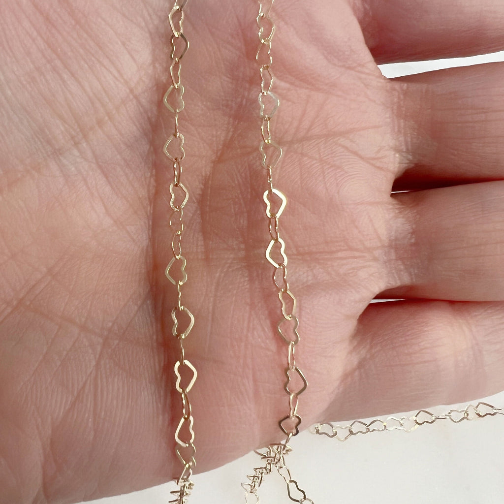 3.8mmx2.8mm Sterling Silver or 14K Gold Filled Dainty – Sold by the Foot