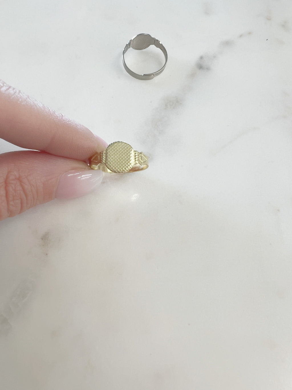 Base Metal Adjustable Glue on Ring Base Nickel Silver Gold (5pc)